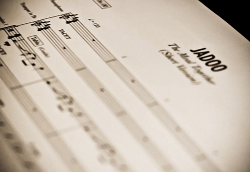 Jadoo recording sessions - manuscript